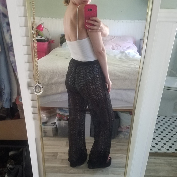 Venus Black mesh beach pant - Picture 2 of 9